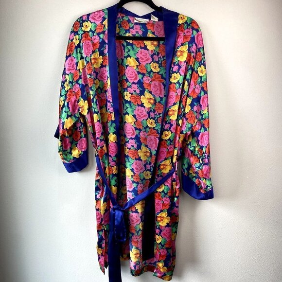 Victoria's Secret Gold Label Vintage Floral Robe OS - Picture 1 of 11